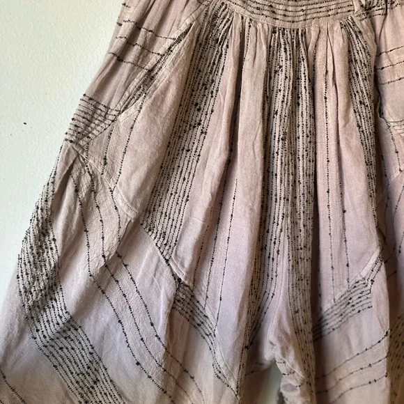 FREE PEOPLE Once Upon Yarn Dye Boho Harem Ankle Pants in Keepsake Lilac Size XS - Picture 7 of 11